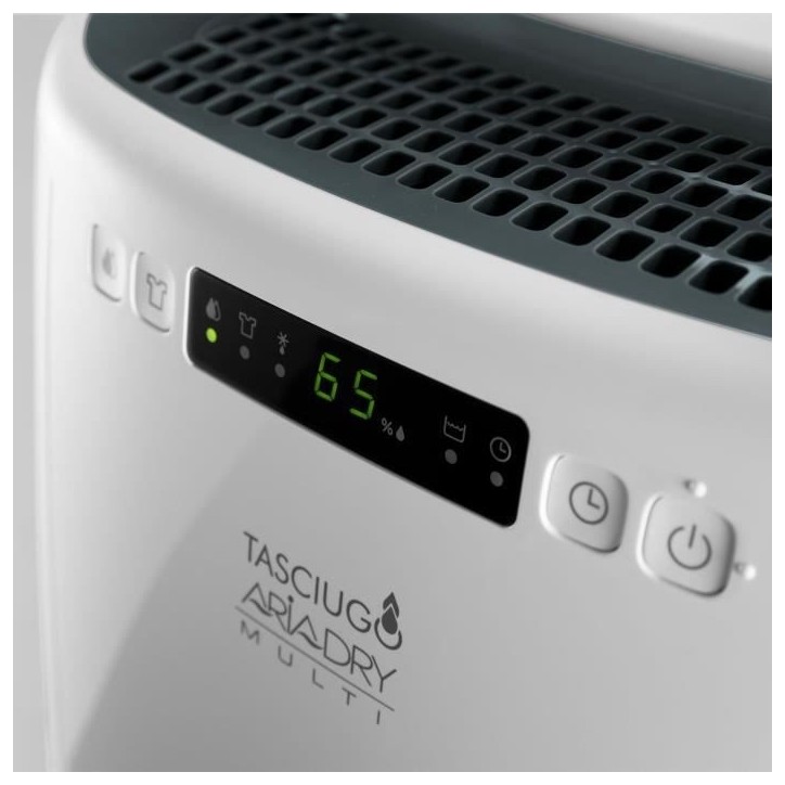 Deshumidificateur DELONGHI - DEXD216RF - Fonction buanderie - Débit d'air 125 m3/h - Capacité 2,1 L