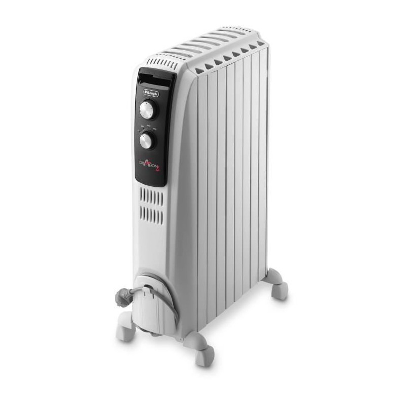 Radiateur bain d'huille Dragon4 DELONGHI - 2000W - 3 allures de chauff Radiateur bain d'huille Dragon4 DELONGHI - 2000W - 3 allures de chauff
