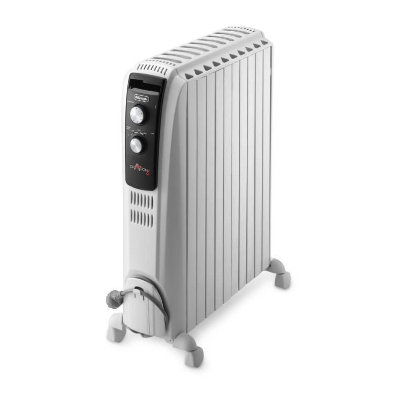 Radiateur bain d'huille Dragon4 DELONGHI - 2500W - 3 allures de chauff Radiateur bain d'huille Dragon4 DELONGHI - 2500W - 3 allures de chauff