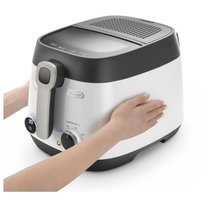 Friteuse - DELONGHI - FS6067 - 2,4 L - 1700 W - 41,5 x 29 x 26 cm - Gris / Noir