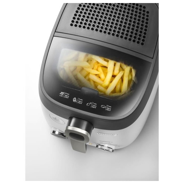 Friteuse - DELONGHI - FS6067 - 2,4 L - 1700 W - 41,5 x 29 x 26 cm - Gris / Noir