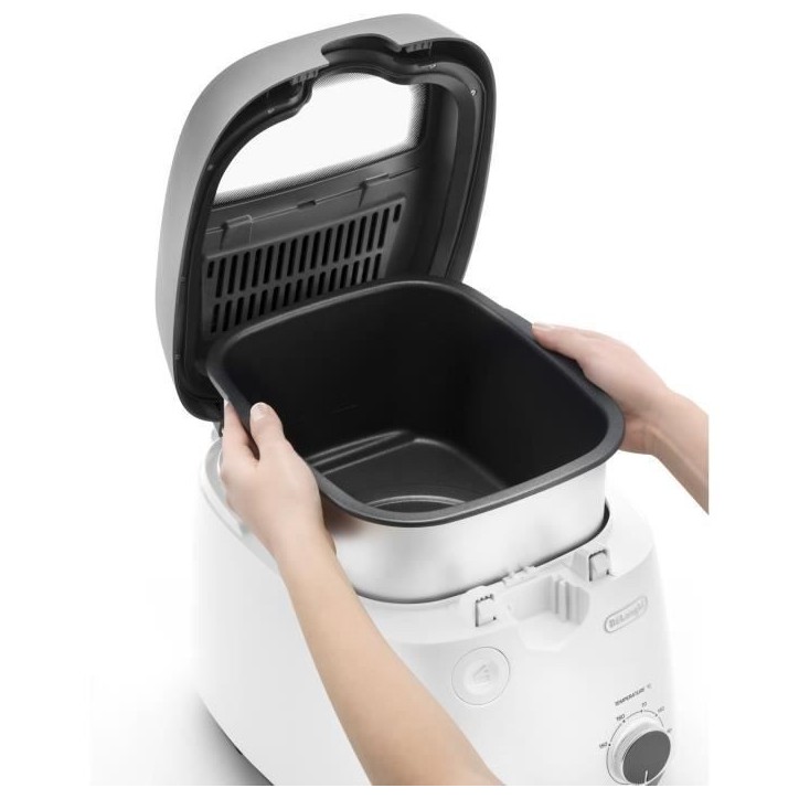 Friteuse - DELONGHI - FS6067 - 2,4 L - 1700 W - 41,5 x 29 x 26 cm - Gris / Noir