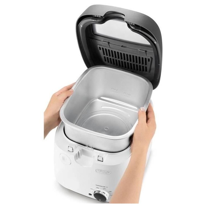 Friteuse - DELONGHI - FS6035 - 2,4 L - 1700 W - 41,5 x 29 x 26 cm - Gris Friteuse - DELONGHI - FS6035 - 2,4 L - 1700 W - 41,5 x 29 x 26 cm - Gris
