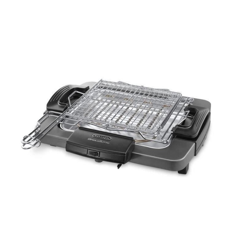 Barbecue électrique DELONGHI BQ60.X - Double grille - 1 900 W - Plate Barbecue électrique DELONGHI BQ60.X - Double grille - 1 900 W - Plate