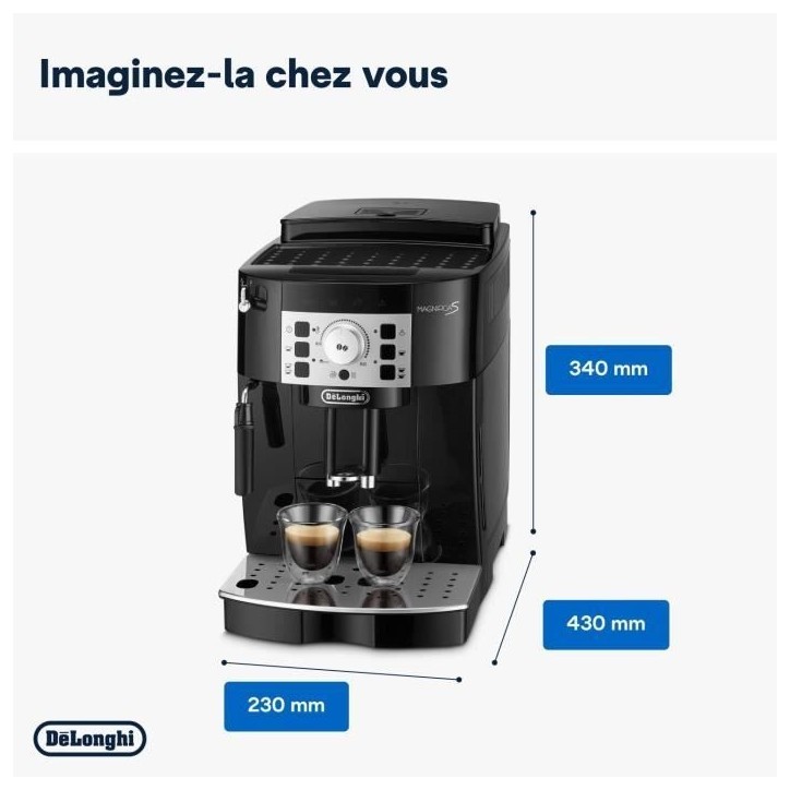 Expresso avec broyeur Delonghi MAGNIFICA S ECAM22.140.B NOIR