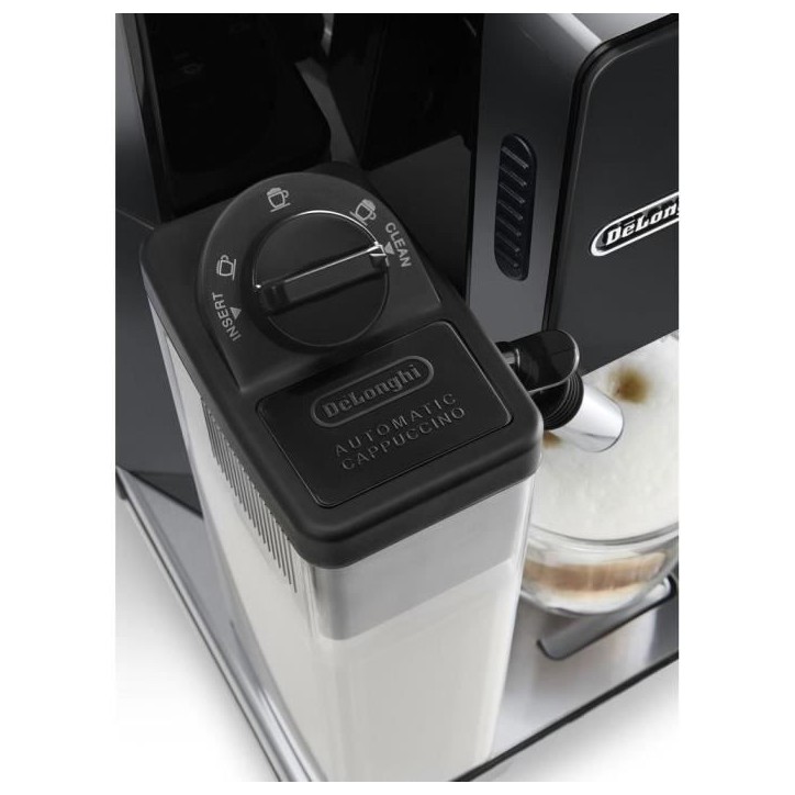 Machine a café avec broyeur - DELONGHI - ECAM 44.660.B - 1450 W - 400 g de grains - Noir Machine a café avec broyeur - DELONGHI - ECAM 44.660.B - 1450 W - 400 g de grains - Noir