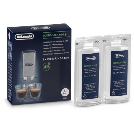 DELONGHI DLS C200 Détartrant EcoDecalk Mini 2x100ml pour toutes les m