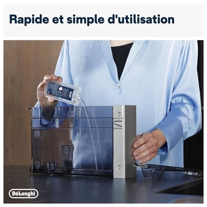 DELONGHI DLS C200 Détartrant EcoDecalk Mini 2x100ml pour toutes les machines a café Delonghi