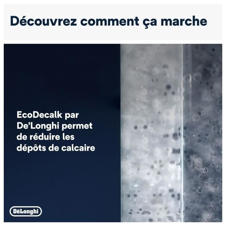 DELONGHI DLS C200 Détartrant EcoDecalk Mini 2x100ml pour toutes les machines a café Delonghi