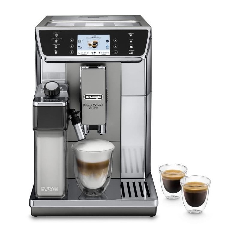 Machine a café expresso avec broyeur - DELONGHI - ECAM650.55.MS - Con Machine a café expresso avec broyeur - DELONGHI - ECAM650.55.MS - Con