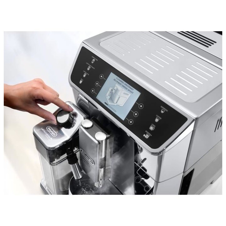 Machine a café expresso avec broyeur - DELONGHI - ECAM650.55.MS - Connecté - PrimaDonna Elite - Gris Machine a café expresso avec broyeur - DELONGHI - ECAM650.55.MS - Connecté - PrimaDonna Elite - Gris