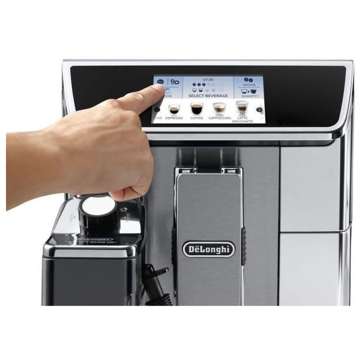 Machine expresso automatique avec broyeur - DELONGHI - PrimaDonna Elite ECAM 650.75.MS - Inox Machine expresso automatique avec broyeur - DELONGHI - PrimaDonna Elite ECAM 650.75.MS - Inox