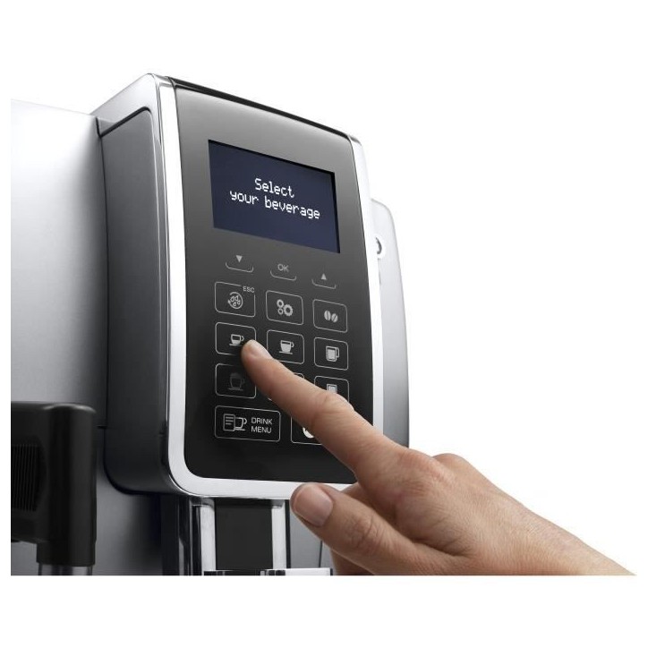 Machine a café expresso avec broyeur - DELONGHI - ECAM 350.75.S - Dinamica - 1.8 Litres - Capacité réservoir 300g - Argent Machine a café expresso avec broyeur - DELONGHI - ECAM 350.75.S - Dinamica - 1.8 Litres - Capacité réservoir 300g - Argent