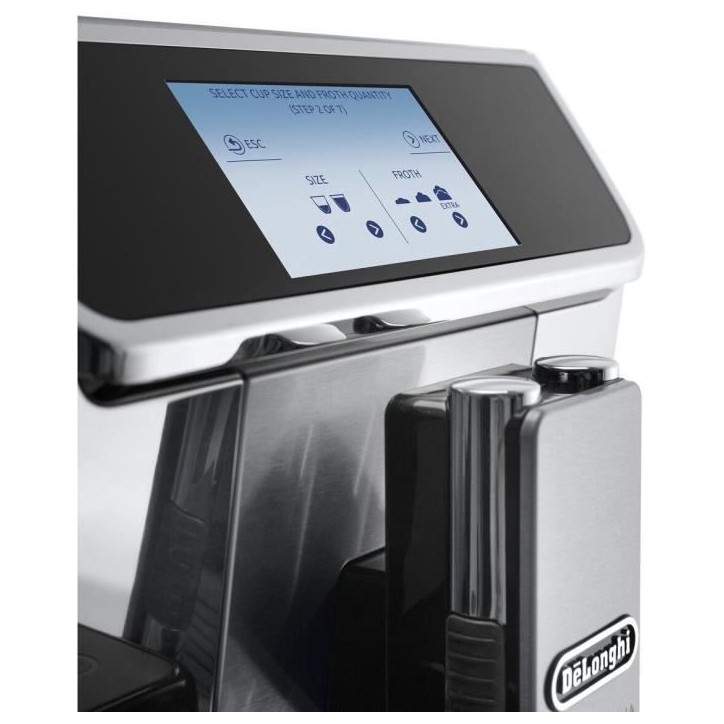Machine expresso broyeur - DELONGHI PrimaDonna Elite Experience ECAM650.85.MS - Gris - Connecté - Machine a café grains Machine expresso broyeur - DELONGHI PrimaDonna Elite Experience ECAM650.85.MS - Gris - Connecté - Machine a café grains