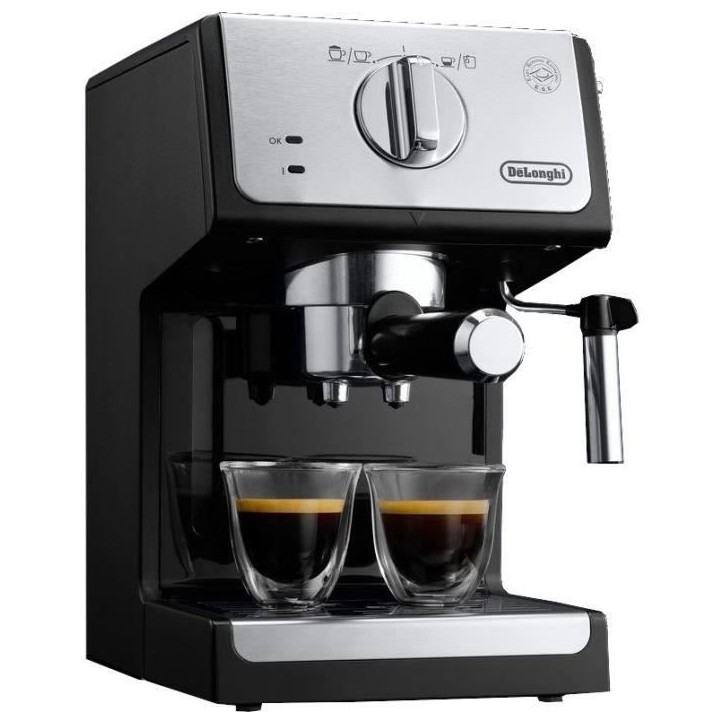 Machine a expresso - DELONGHI - Stilosa EC230.BK - 1100 W - Buse a vapeur - Noir Machine a expresso - DELONGHI - Stilosa EC230.BK - 1100 W - Buse a vapeur - Noir