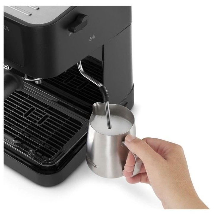 Machine a expresso - DELONGHI Stilosa EC235.BK - Noir - Buse vapeur - Compatible ESE Machine a expresso - DELONGHI Stilosa EC235.BK - Noir - Buse vapeur - Compatible ESE