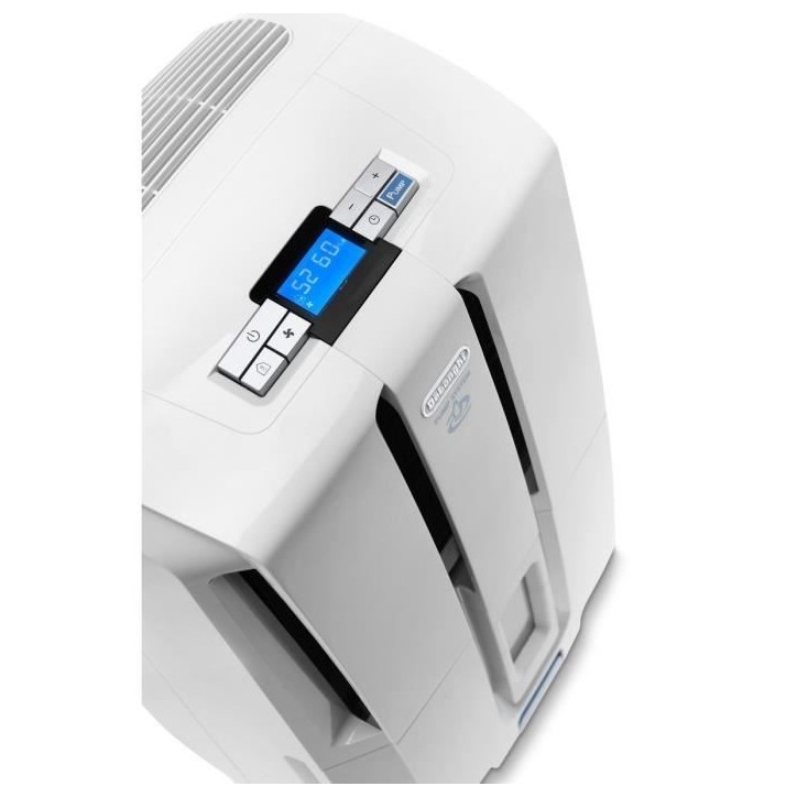 DELONGHI - DD230P - Déshumidificateur d'air - 30L/24h - Gaz R290 - Réservoir 7L - Blanc DELONGHI - DD230P - Déshumidificateur d'air - 30L/24h - Gaz R290 - Réservoir 7L - Blanc