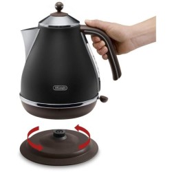 Bouilloire - DELONGHI - KBOV2001.BK - 2000 W - 1,7 L - Noir mat / Choc