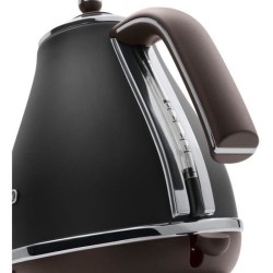 Bouilloire - DELONGHI - KBOV2001.BK - 2000 W - 1,7 L - Noir mat / Choc