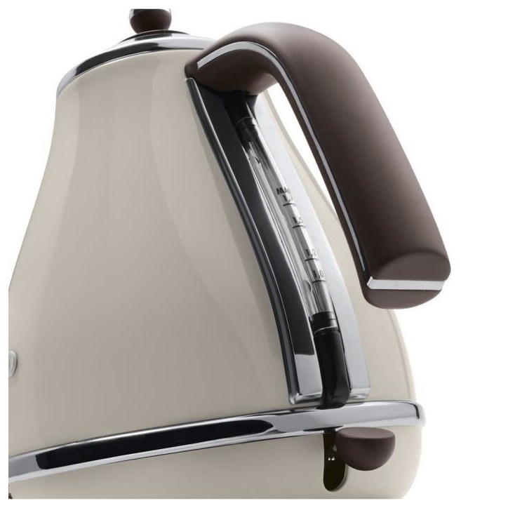 Bouilloire électrique Icona Vintage - DELONGHI - KBOV 2001.BG - 1.7 L - Résistance cachée en inox Bouilloire électrique Icona Vintage - DELONGHI - KBOV 2001.BG - 1.7 L - Résistance cachée en inox