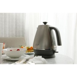 Bouilloire - DELONGHI - KBI2001.S - 2000 W - 1,7 L - Métal mat / Dét