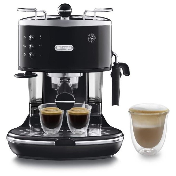 Machine Expresso classique DELONGHI Icona ECO 311.BK - Noir - Compatible café moulu et dosettes ESE Machine Expresso classique DELONGHI Icona ECO 311.BK - Noir - Compatible café moulu et dosettes ESE