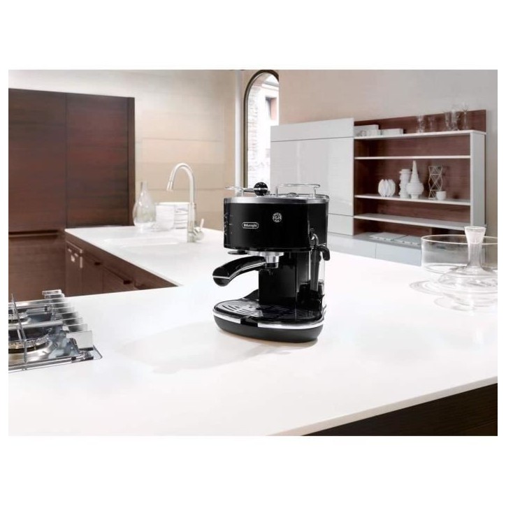 Machine Expresso classique DELONGHI Icona ECO 311.BK - Noir - Compatible café moulu et dosettes ESE Machine Expresso classique DELONGHI Icona ECO 311.BK - Noir - Compatible café moulu et dosettes ESE
