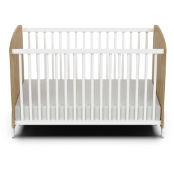 Ensemble duo 60 comprenant 1 lit a barreaux 60 x 120 cm & 1 commode a