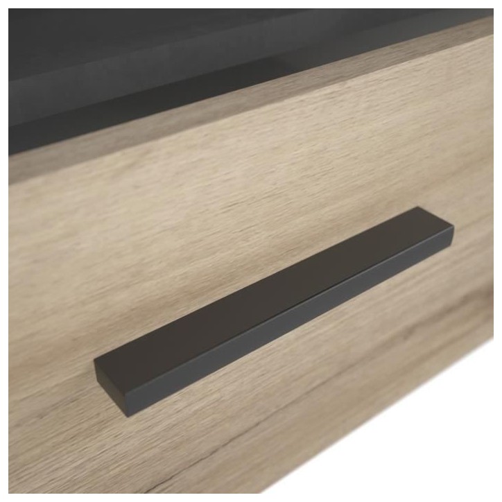 Ensemble salon SHEFFIELD composé de : Table basse double plateau supérieur et inférieur + Meuble TV 2 tiroirs - DEMEYERE Ensemble salon SHEFFIELD composé de : Table basse double plateau supérieur et inférieur + Meuble TV 2 tiroirs - DEMEYERE