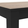 DEMEYERE Table a manger - Décor chene brossé - WAYNE - L 138,4 x P 9