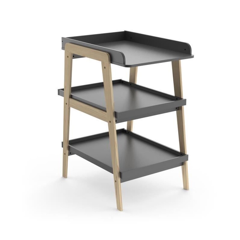 Table a langer TSUGA - Bois massif et MDF - L.58 x P.71,1 x H.101,2 cm Table a langer TSUGA - Bois massif et MDF - L.58 x P.71,1 x H.101,2 cm