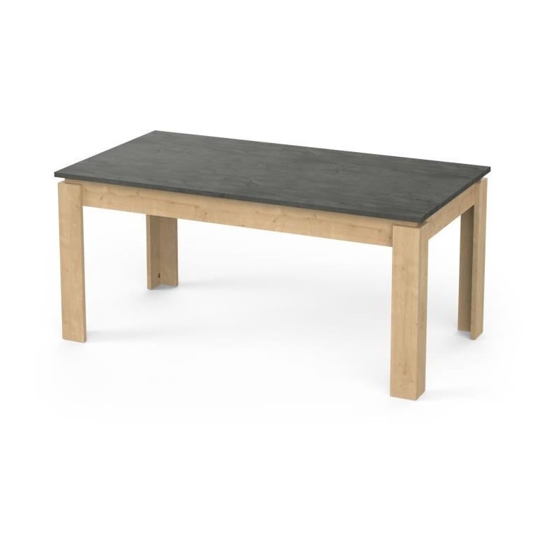 Table a manger seule AUSTIN - 6 personnes - Décor chene Hamilton et S Table a manger seule AUSTIN - 6 personnes - Décor chene Hamilton et S