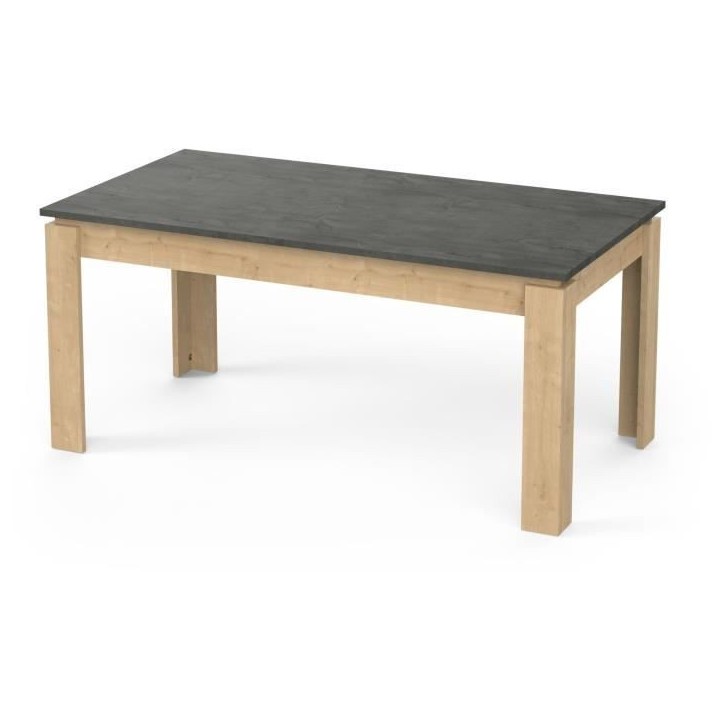 Table a manger seule AUSTIN - 6 personnes - Décor chene Hamilton et Sidewalk - L179 x P 90 x H 77 cm - DEMEYERE Table a manger seule AUSTIN - 6 personnes - Décor chene Hamilton et Sidewalk - L179 x P 90 x H 77 cm - DEMEYERE