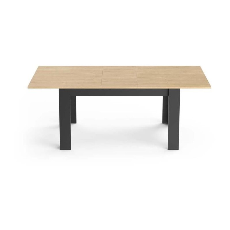 Table extensible - CRAFT - Rectangulaire - Décor mélamine chene hami Table extensible - CRAFT - Rectangulaire - Décor mélamine chene hami