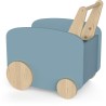 Chariot de rangement a roulettes - FIRMIANA - Style scandinave - Bleu