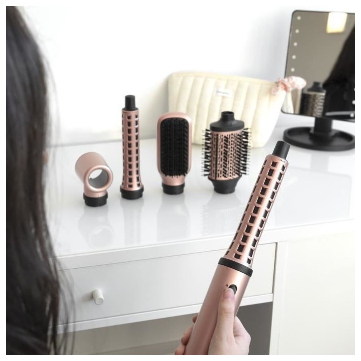 Brosse Soufflante Multistyler -SAINT ALGUE - Demeliss AIRFLOW STYLER - Seche & Coiffe, Lisse & Boucle - Coloris Exclusif