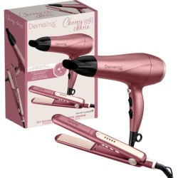 Coffret set lisseur + Seche-cheveux - DEMELISS - 2200 W - Cherry Chér
