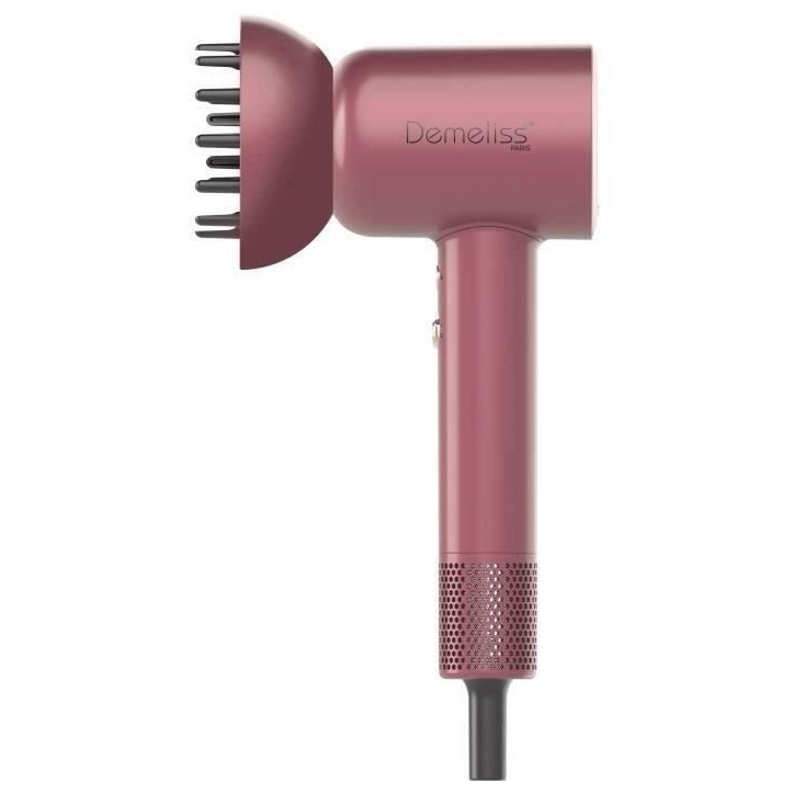Seche-cheveux - DEMELISS - ULTIMATE DRYER SET - Diffuseur magnétique - 1600 W - Cherry Chérie