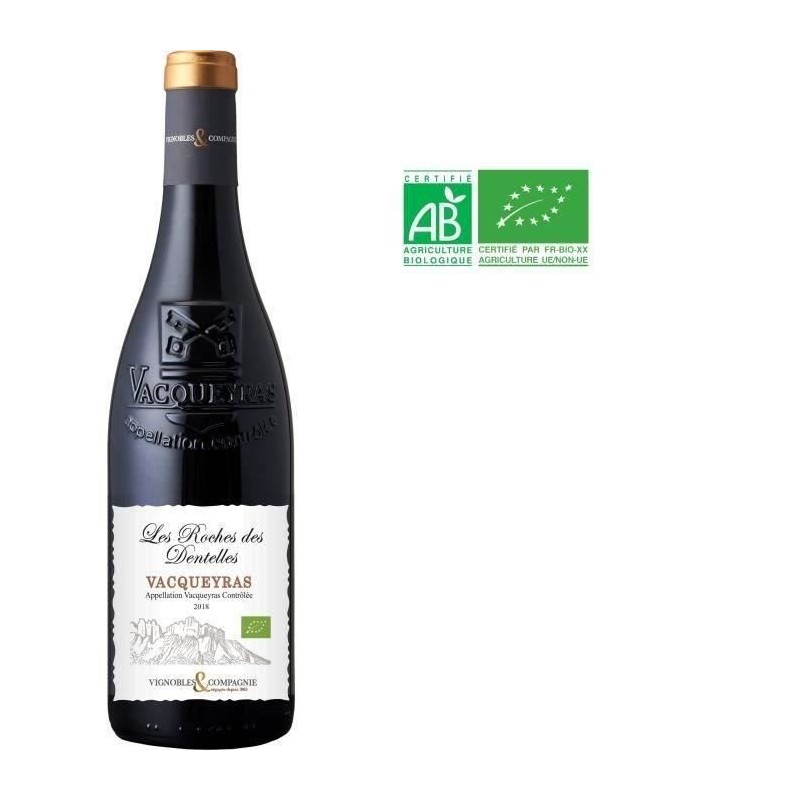 Les Roches des Dentelles 2018 AOC Vacqueyras - Vin rouge de la Vallée Les Roches des Dentelles 2018 AOC Vacqueyras - Vin rouge de la Vallée