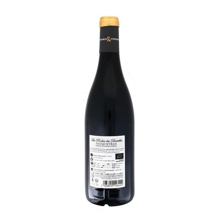 Les Roches des Dentelles 2018 AOC Vacqueyras - Vin rouge de la Vallée du Rhône - Bio