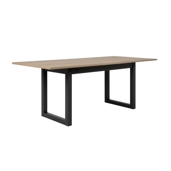 Table a manger extensible - Décor chene sonoma et anthracite - 160-200 cm - DENVER Table a manger extensible - Décor chene sonoma et anthracite - 160-200 cm - DENVER