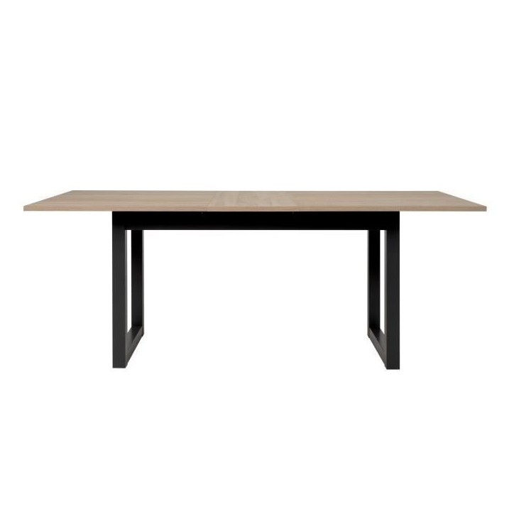Table a manger extensible - Décor chene sonoma et anthracite - 160-200 cm - DENVER Table a manger extensible - Décor chene sonoma et anthracite - 160-200 cm - DENVER