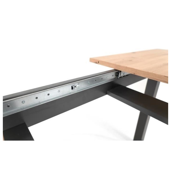 Table a manger extensible - Décor chene sonoma et anthracite - 160-200 cm - DENVER Table a manger extensible - Décor chene sonoma et anthracite - 160-200 cm - DENVER