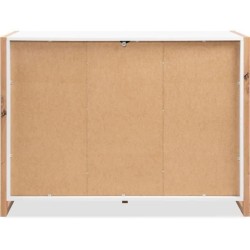 Buffet - DENVER - Chene artisan / Blanc - 2 portes - 3 tiroirs - 120 x
