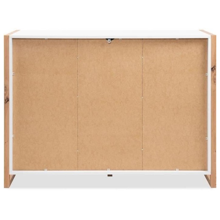 Buffet - DENVER - Chene artisan / Blanc - 2 portes - 3 tiroirs - 120 x 40 x 88 cm Buffet - DENVER - Chene artisan / Blanc - 2 portes - 3 tiroirs - 120 x 40 x 88 cm