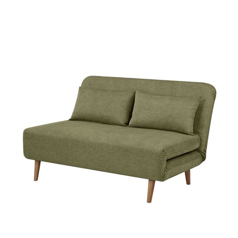 Banquette BZ - 2 places - Tissu Vert armé - 130 x 90 x 81 cm - DEPLO Banquette BZ - 2 places - Tissu Vert armé - 130 x 90 x 81 cm - DEPLO