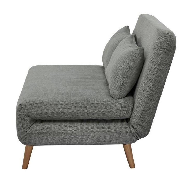 Banquette BZ - 2 places - Tissu Vert clair - 130 x 90 x 81 cm - DEPLO