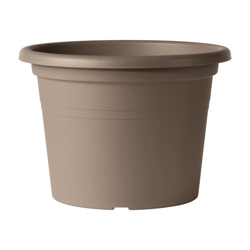 DEROMA Pot de fleurs rond Day R camel - 60 x H41,8 cm - Coloris taupe DEROMA Pot de fleurs rond Day R camel - 60 x H41,8 cm - Coloris taupe