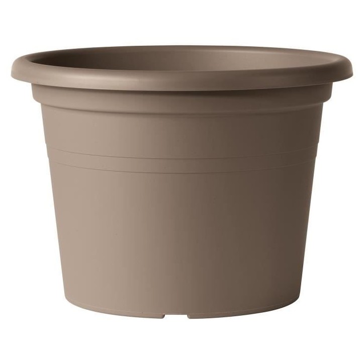 DEROMA Pot de fleurs rond Day R camel - 60 x H41,8 cm - Coloris taupe DEROMA Pot de fleurs rond Day R camel - 60 x H41,8 cm - Coloris taupe