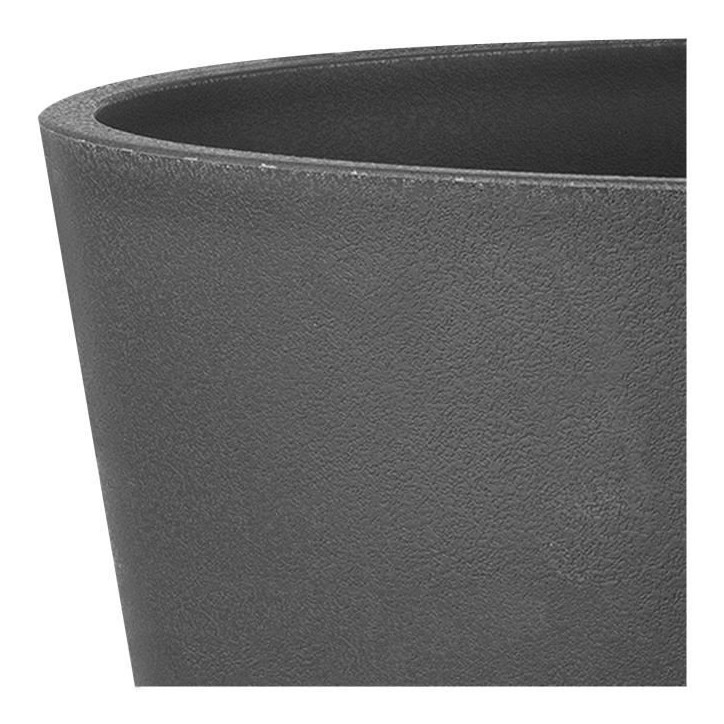 DEROMA Pot de fleurs Origin - 29 x 24 cm - 11 L - Anthracite DEROMA Pot de fleurs Origin - 29 x 24 cm - 11 L - Anthracite